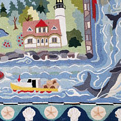 Claire Murray Nantucket Harbor Hooked Rug Carpet