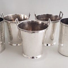 2432-955 Christoffle Silver Plate Buckets A