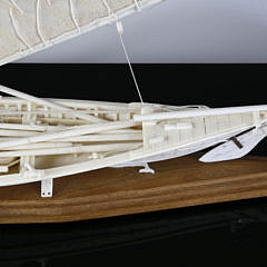 Azorean Bone Model of a Whaleboat