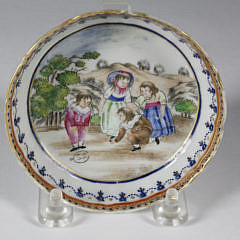 Chinese Export Rockefeller Porcelain Dish, circa 1760-70