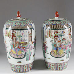 309-4621 Pair Famile Verte Covered Vases A_MG_2103