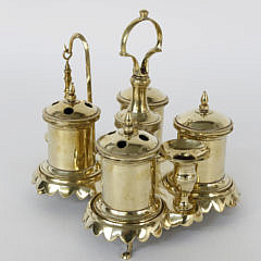 Spanish Brass Standish, circa 1780