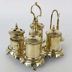 Spanish Brass Standish, circa 1780