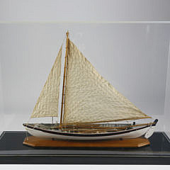 Cased Model of a Whaling Longboat