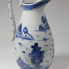 Canton Wash Basin and Pitcher, circa 1840s