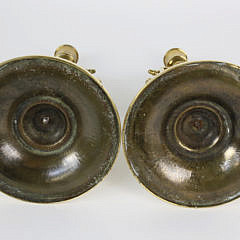 Exceptional Pair of English Brass Tavern Sticks, 19th Century