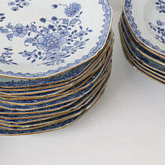 Chinese Export Porcelain Partial Dinner Service, 18th Century