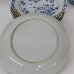 Chinese Export Porcelain Partial Dinner Service, 18th Century