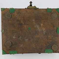 Brass-mounted Polychrome Wood Writing Case, Kerala, South India, 19th century