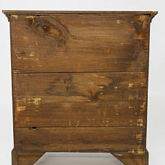 American Cherry Chippendale Five Drawer Tall Chest, circa 1800