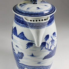 Canton Blue and White Cider Pitcher, circa 1820