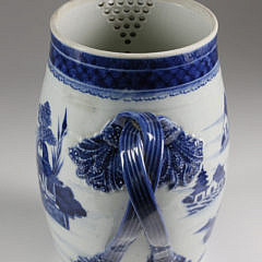 Canton Blue and White Cider Pitcher, circa 1820