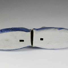 Pair of Canton Carp Wall Pockets, 19th Century