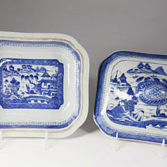 Canton Oblong Covered Vegetable Dish, mid-19th century