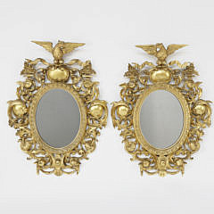 19-4208 Carved Giltwood Oval Mirrors A_MG_9493