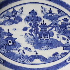 Nanking Oval Covered Tureen, circa 1820-40