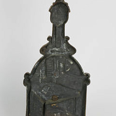 Rare Antique Figural Bronze Doorstop “The Boyhood of Lincoln”, 19th century