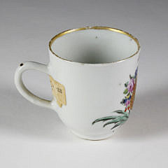 Armorial China Trade Porcelain Coffee Cup, late 18th Century