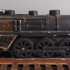 Chicago Burlington and Quincy Railroad Locomotive Chute Car Train Model