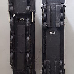 Chicago Burlington and Quincy Railroad Locomotive Chute Car Train Model