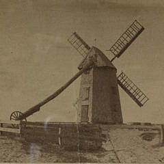 H.S. Wyer Amber Photograph of the Old Mill