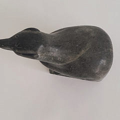 Inuit Carved Soapstone Otter Sculpture