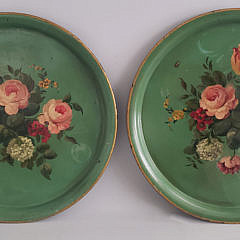 122-4795 Pair French Tole Platters A