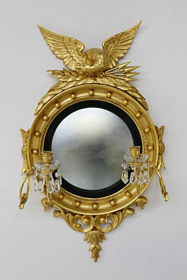 97-4208 American Gilt Convex Mirror A_MG_9952