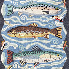 2427-955 Claire Murray Fish Rug A