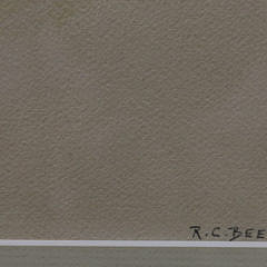 Richard C. Beer Watercolor on Paper “Sand Dune with Beach Grass”