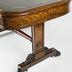 Regency Mahogany Library Table, 2nd quarter of the 19th Century