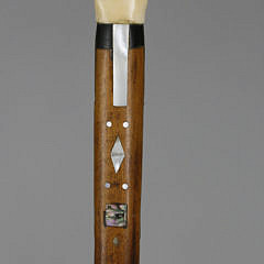 Sailor Made Whale Ivory Walking Stick, circa 1860