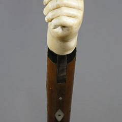 Sailor Made Whale Ivory Walking Stick, circa 1860