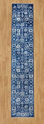 107-4700 Blue Tone Silk Wool Runner A 001.jpg