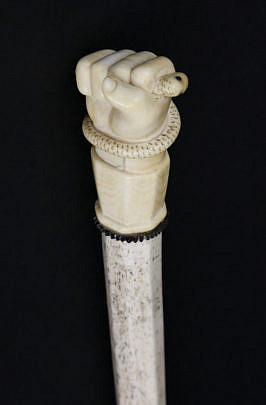 11-2915 Ivory Fist Walking Stick A_MG_0895