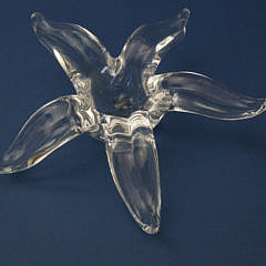 Signed Steuben Clear Crystal Starfish Designed by Robert Cassetti