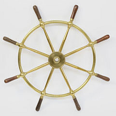 John Hastie & Co. Ltd Brass Yacht Ship’s Wheel