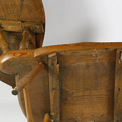 Scarce American Country Windsor Writing Armchair, circa 1805-1810