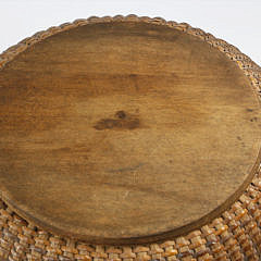 Large Nantucket Lightship Sewing Basket, circa 1900