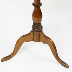 American Bird’s Eye Maple Candlestand, circa 1825