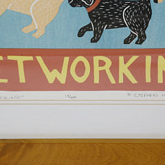 Stephen Huneck Limited Edition Lithograph 13/500 “Networking”