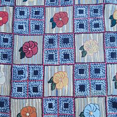 Hand Hooked Floral Rug