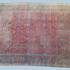 19-4896 Antique Hand Knotted Oushak Carpet A_160053