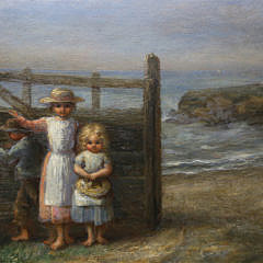 Richard Morrell Staigg Oil on Panel “Seaside Gate”