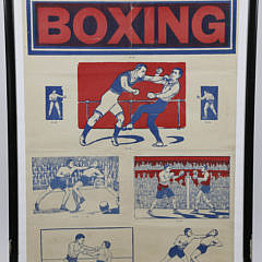 Willson’s Printers Framed Boxing Poster