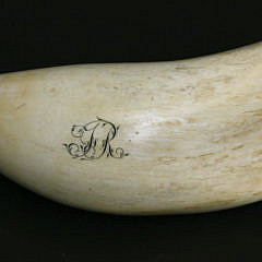 Fine Britannia Engraver Large Scrimshaw Sperm Whale Tooth, first half of the 19th Century