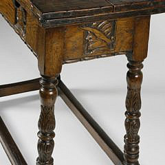 Jacobean Style Carved Oak Games Table, early 20th Century