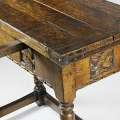 Jacobean Style Carved Oak Games Table, early 20th Century