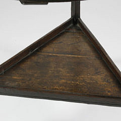 English Oak Cricket Table, Early 19th Century