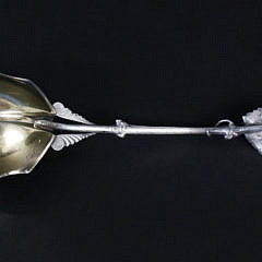 Wood & Hughes Aesthetic Movement Sterling Silver Serving Spoon